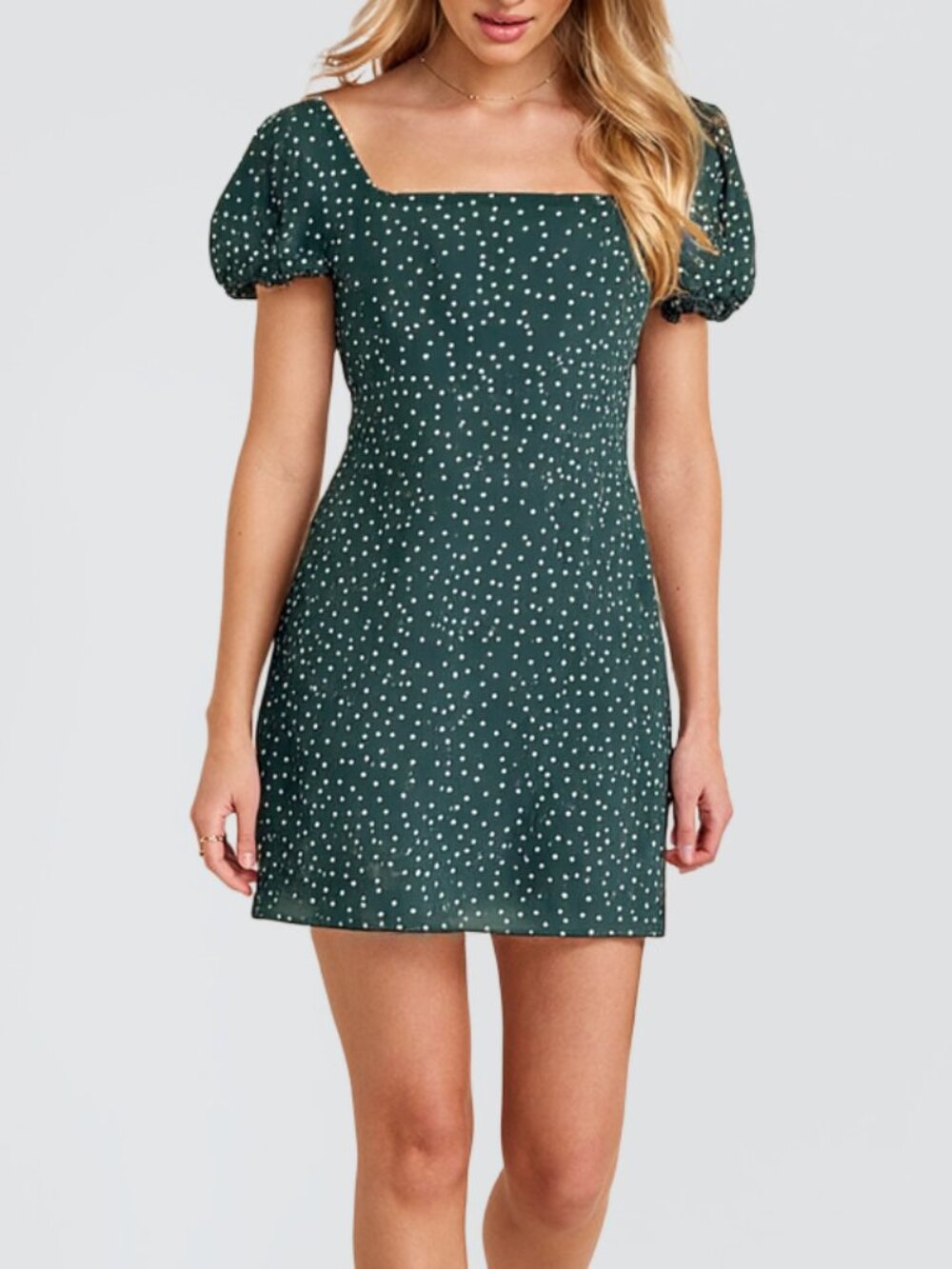 Polka dotted summer dress by Fashion Union
